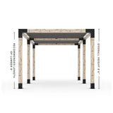 Double Pergola Kit with 2 Shade Sail