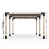 Double Pergola Kit with 2 Shade Sail