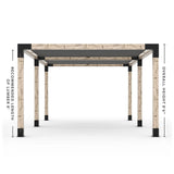 Double Pergola Kit with 2 Shade Sail
