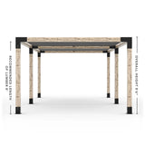 Double Pergola Kit with 2 Shade Sail