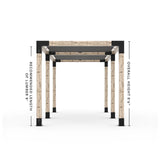 Double Pergola Kit with 2 Shade Sail