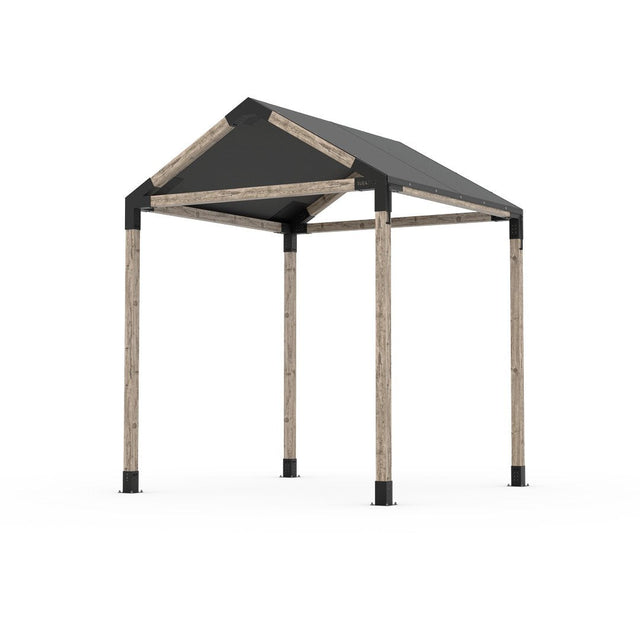 Grid 30 Single Pergola Kit with Water-Repellant Top _8x8_graphite