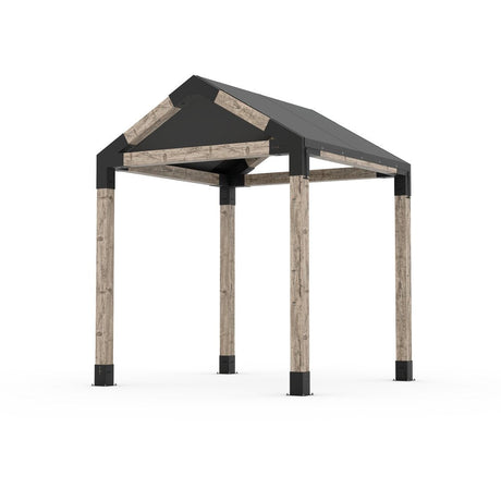 Grid 30 Single Pergola Kit with Water-Repellant Top _8x8_graphite