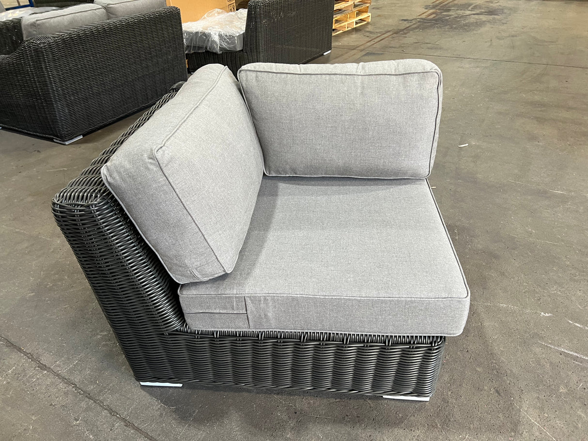 Bretton Charcoal rattan corner piece 2025-49