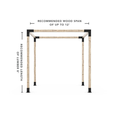 Any Size Pergola Kit For 4X4 Wood Posts