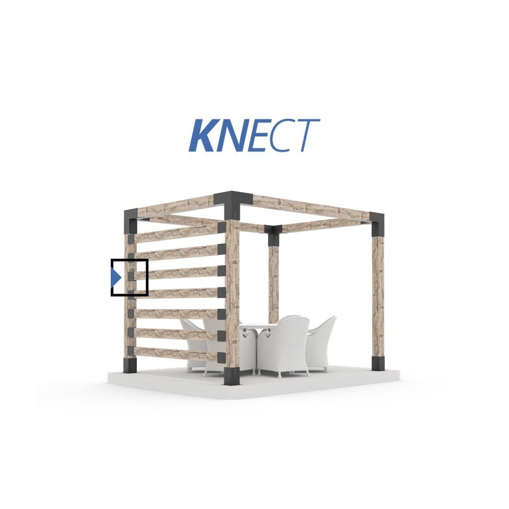 Soporte lateral para pérgola KNECT