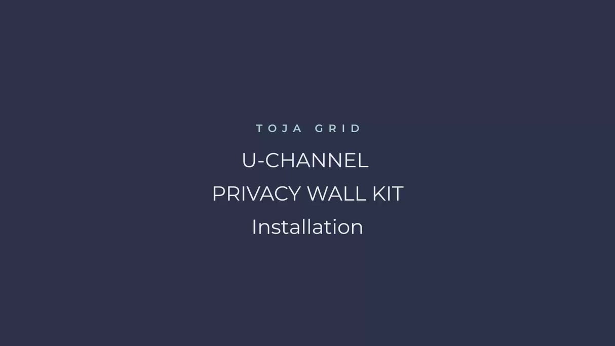 U Channel Privacy Bracket | 2 Pack