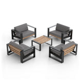 Ensemble de 5 chaises modernes Muskoka