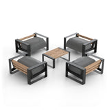 Ensemble de 5 chaises modernes Muskoka